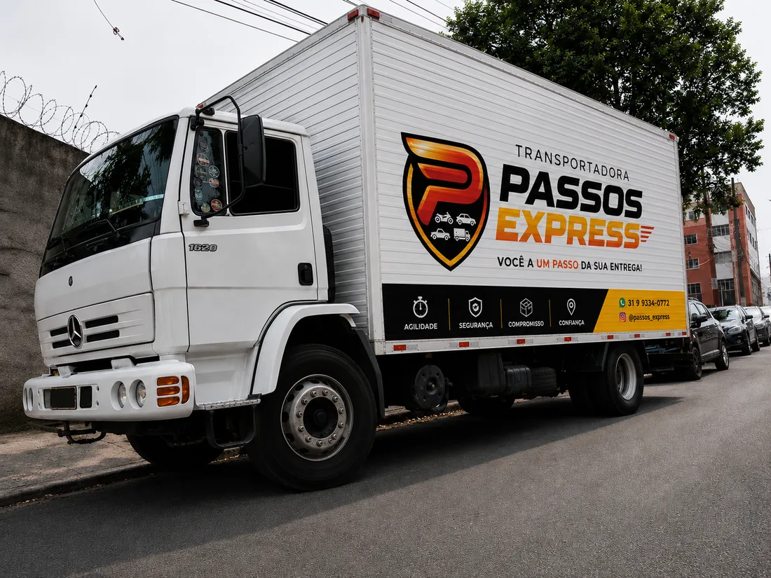 Caminhão da Passos Express
