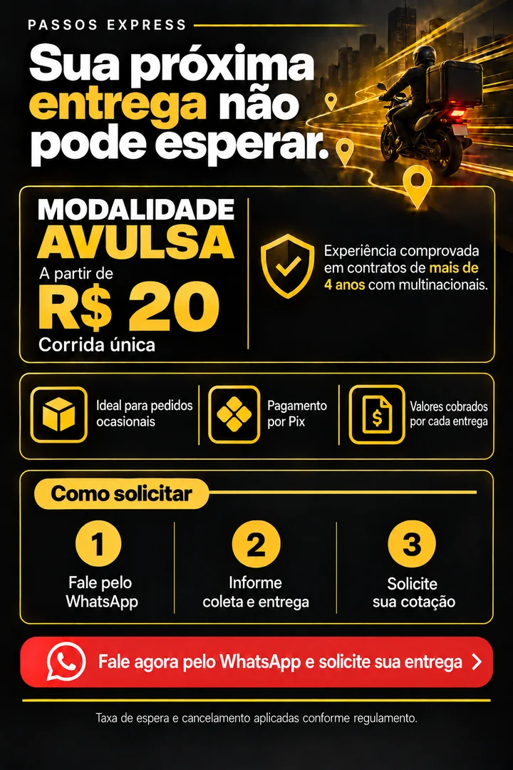Modalidade Avulsa da Passos Express